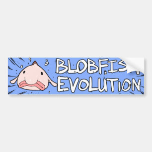 Blobfish evolution bildekal