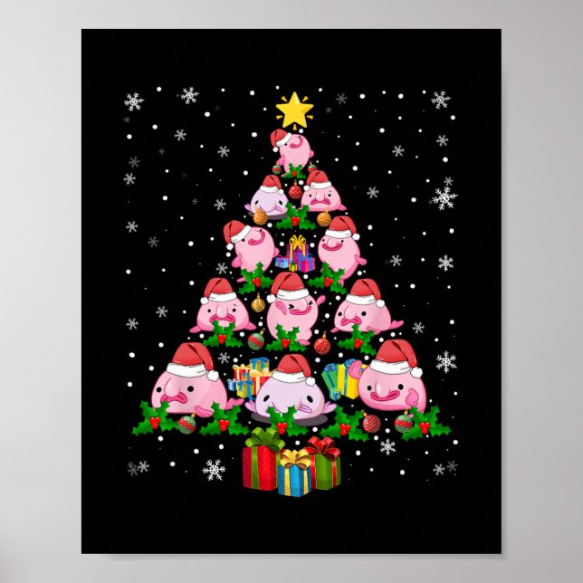 blobfish julgran poster (Framsidan)