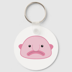 Blobfish knäppas Keychain Nyckelring