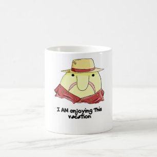 Blobfish på semester kaffemugg