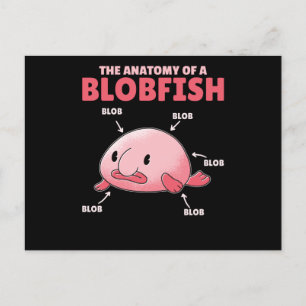 Blobfish Påstående Anatomy of Blobfish Vykort