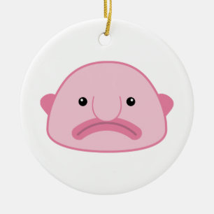 Blobfish prydnad julgransprydnad keramik