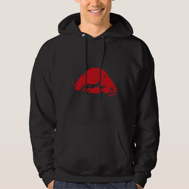 Blobfish Red Hoodie (Framsida)