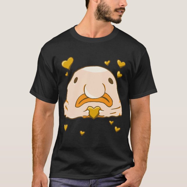 Blobfishkärlek (Orange) T Shirt (Framsida)