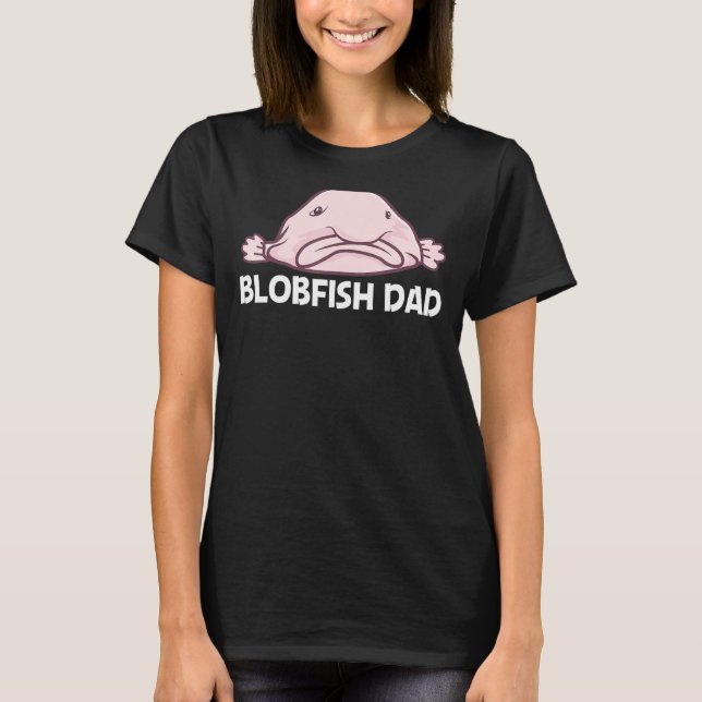 Blobfisk för djuphavsfiskens zoo i Pappa Manar T Shirt (Framsida)
