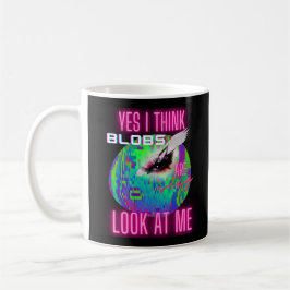 Blobs är sexiga roliga meme konstig humor design kaffemugg