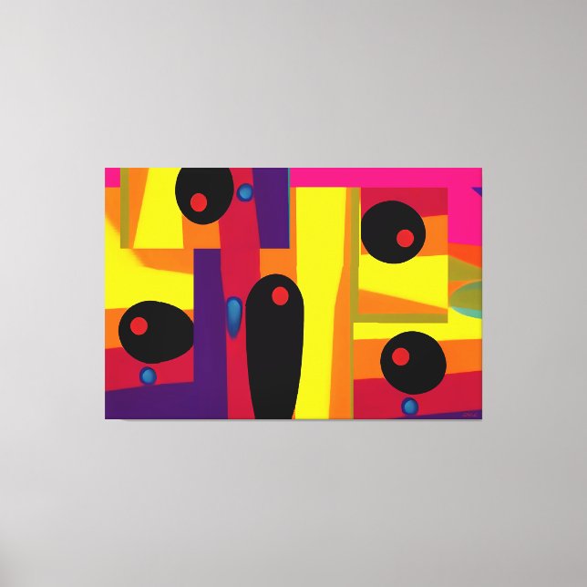 Blobula Ken Gage Abstrakt Surrealism Canvastryck (Framsida)