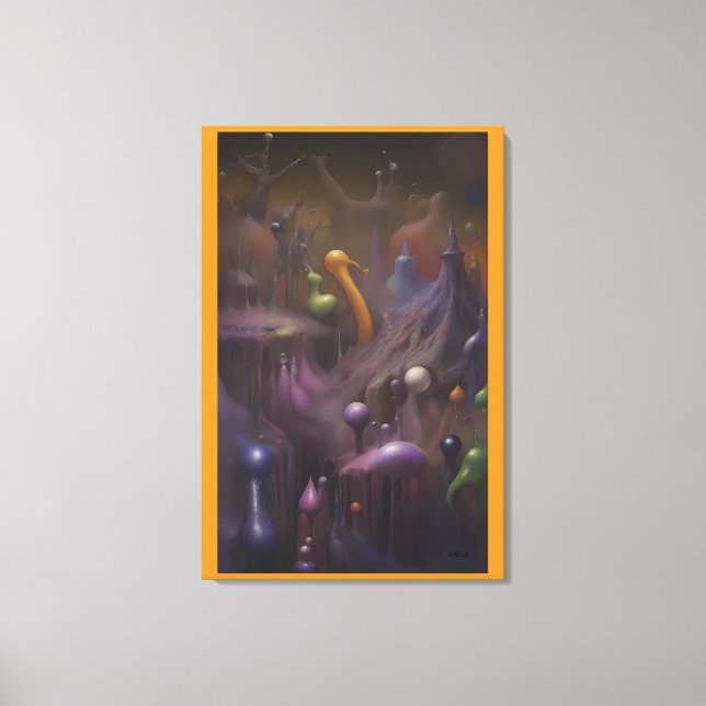 Blobulär rapport från Galactic Central Canvastryck (Framsida)