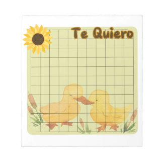 Bloc de nota con diseño tierno vintage de patos anteckningsblock
