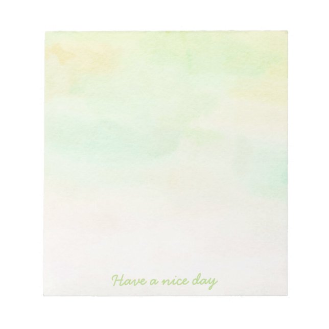 Bloc de notas acuarela tonos suaves anteckningsblock (Framsida)