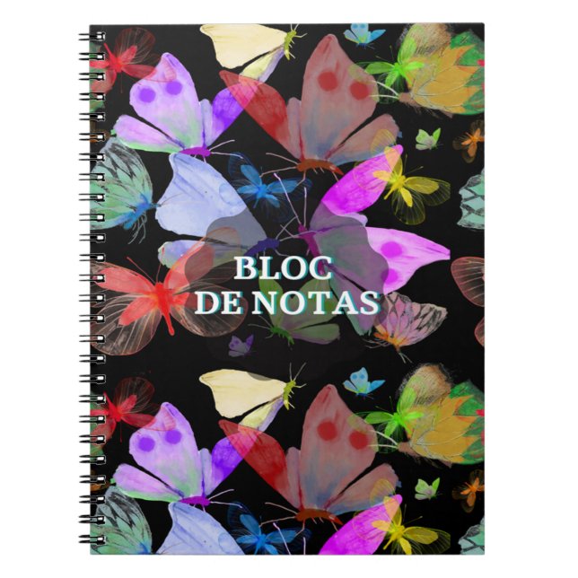 Bloc de notas mariposas anteckningsbok (Framsidan)