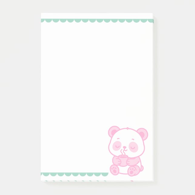 Bloc de Notas Notas Post-it® Panda Café Post-it Block (Framsida)