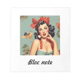 bloc note pin up anteckningsblock