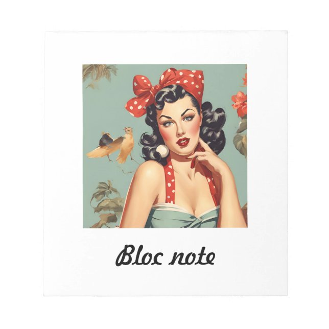 bloc note pin up anteckningsblock (Framsida)