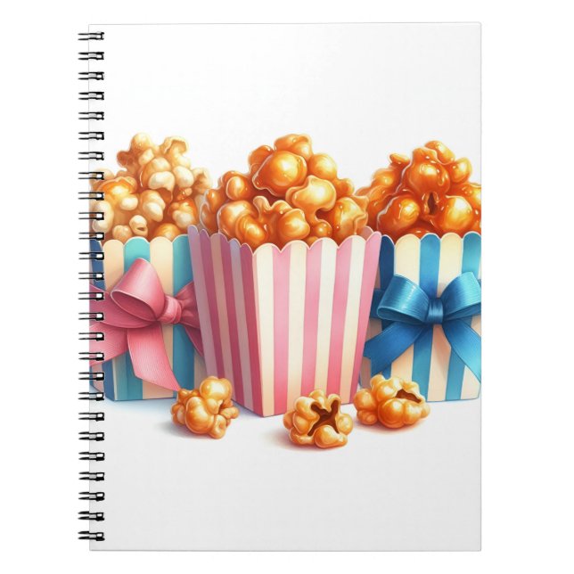 bloc note popcorn  anteckningsbok (Framsidan)