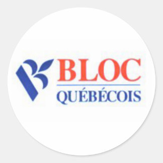 Bloc Québécois Logotyp Runt Klistermärke