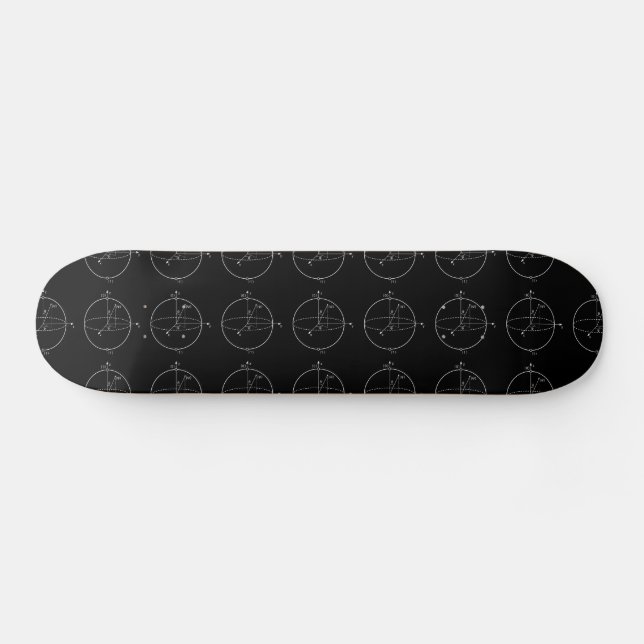 Bloch-sfär | Kvantbit (Qubit) Fysik / Matematik Mini Skateboard Bräda 18,5 Cm (Horz)