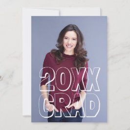 Block Brev White - Studenten-meddelande Inbjudningar