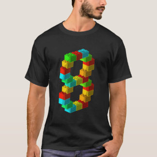 Block Building 8Th 8 T Shirt