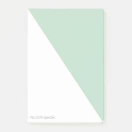 Block färg - Mint Personlig Postit® Notes