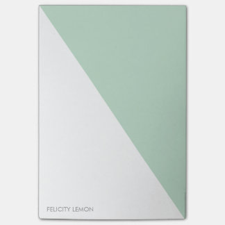 Block färg - Mint Personlig Postit® Notes