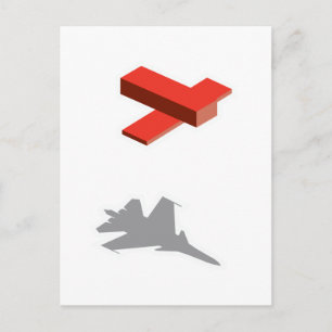 Block Flygplan Vykort
