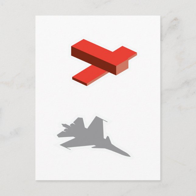 Block Flygplan Vykort (Framsida)