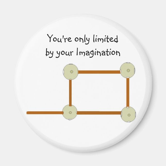 Block för Byggnad av trä Magnet (Framsidan)