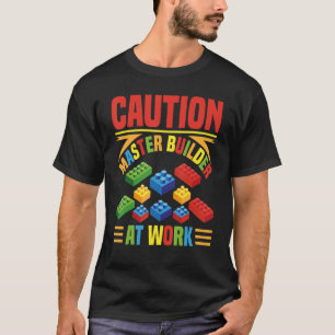 Block för Byggnad i Master Builder 3 T Shirt