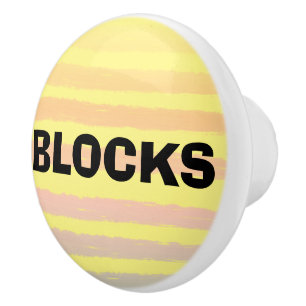 Block Gula Rosa Lila Ränder Knopp