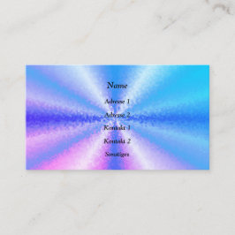 Block i blå Rosa, 3D-regnbågsgrafik Visitkort
