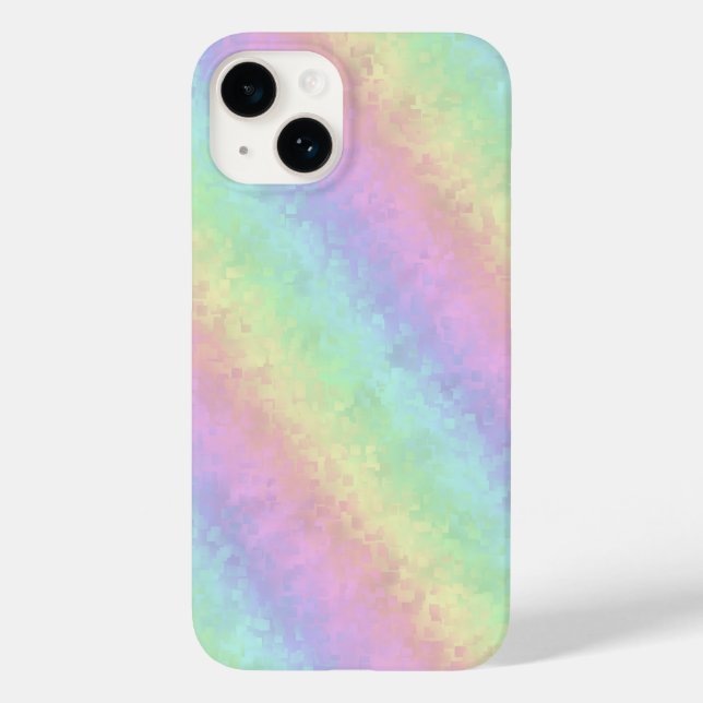 Block i Pastel Färg 3D Rainbow Art (Baksida)
