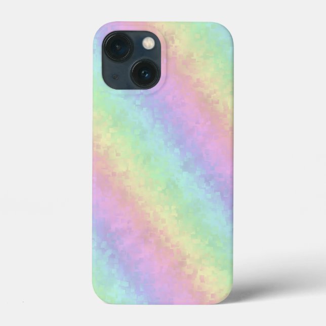Block i Pastel Färg 3D Rainbow Art (Baksida)