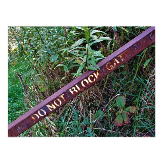 "BLOCK INTE GRIND" FOTOTRYCK (Framsidan)