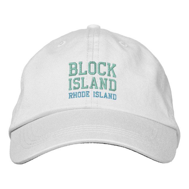 BLOCK ISLAND 1-tak Broderad Keps (Framsida)
