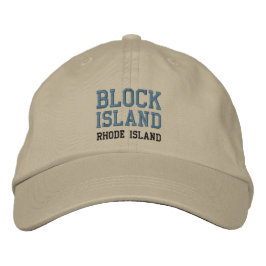 BLOCK ISLAND 2-tak Broderad Keps