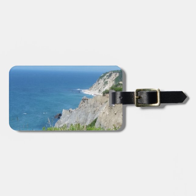 Block Island Bluffs - Block Island, Rhode island Bagagebricka (Horisontell Framsida)