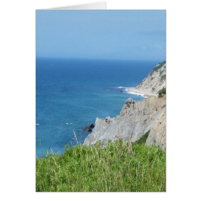 Block Island Bluffs - Block Island, Rhode Island Hälsningskort (Framsidan)