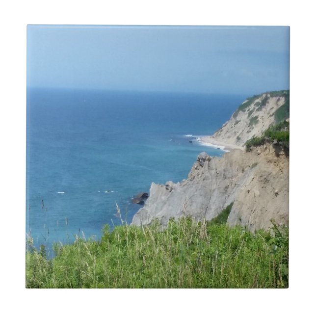Block Island Bluffs - Block Island, Rhode island Kakelplatta (Framsidan)