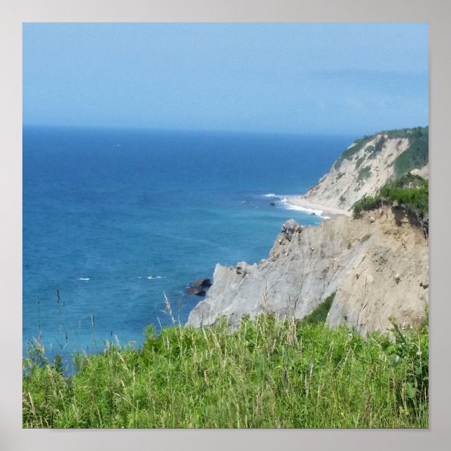 Block Island Bluffs - Block Island, Rhode Island Poster (Framsidan)