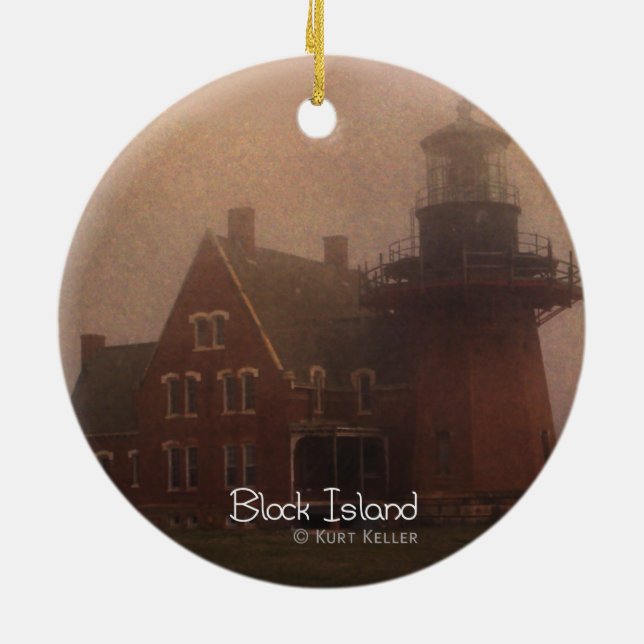 Block Island Julgransprydnad Keramik (Baksidan)