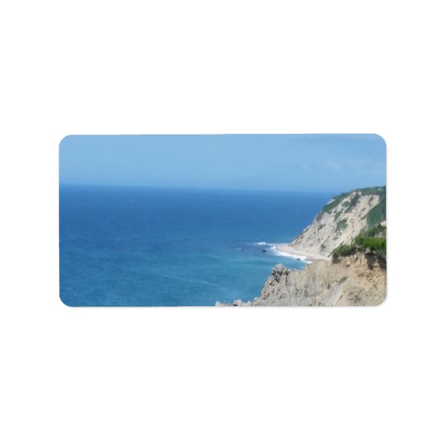 Block Island-klipporna - Block Island, Rhode Islan Adressetikett (Framsidan)