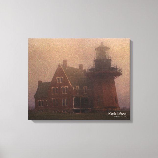 Block Island Lighthouse Canvas (Framsida)