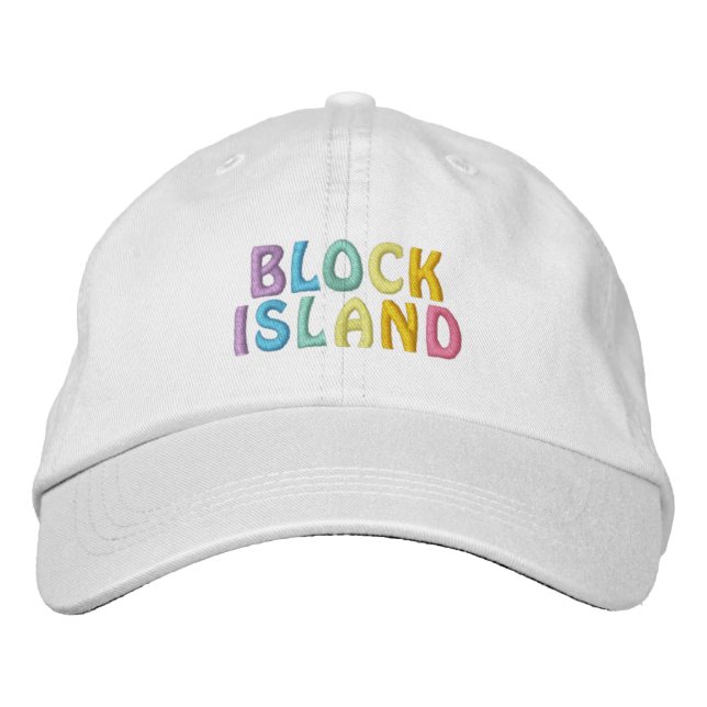 BLOCK ISLAND mössa Broderad Keps (Framsida)