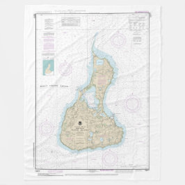 Block Island Nautical Chart 13217 Fleecefilt