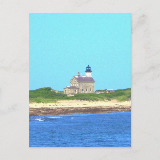 Block Island North Light Vykort (Framsida)