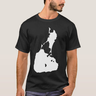 Block Island Outline Rhode T Shirt