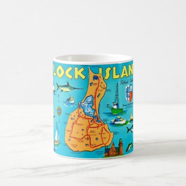 Block Island Rhode Island Mugg (Center)