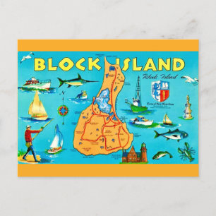 Block Island Rhode Island vykort