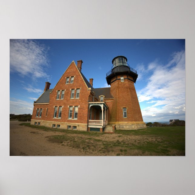 Block Island Southeast Light Affisch (Framsidan)